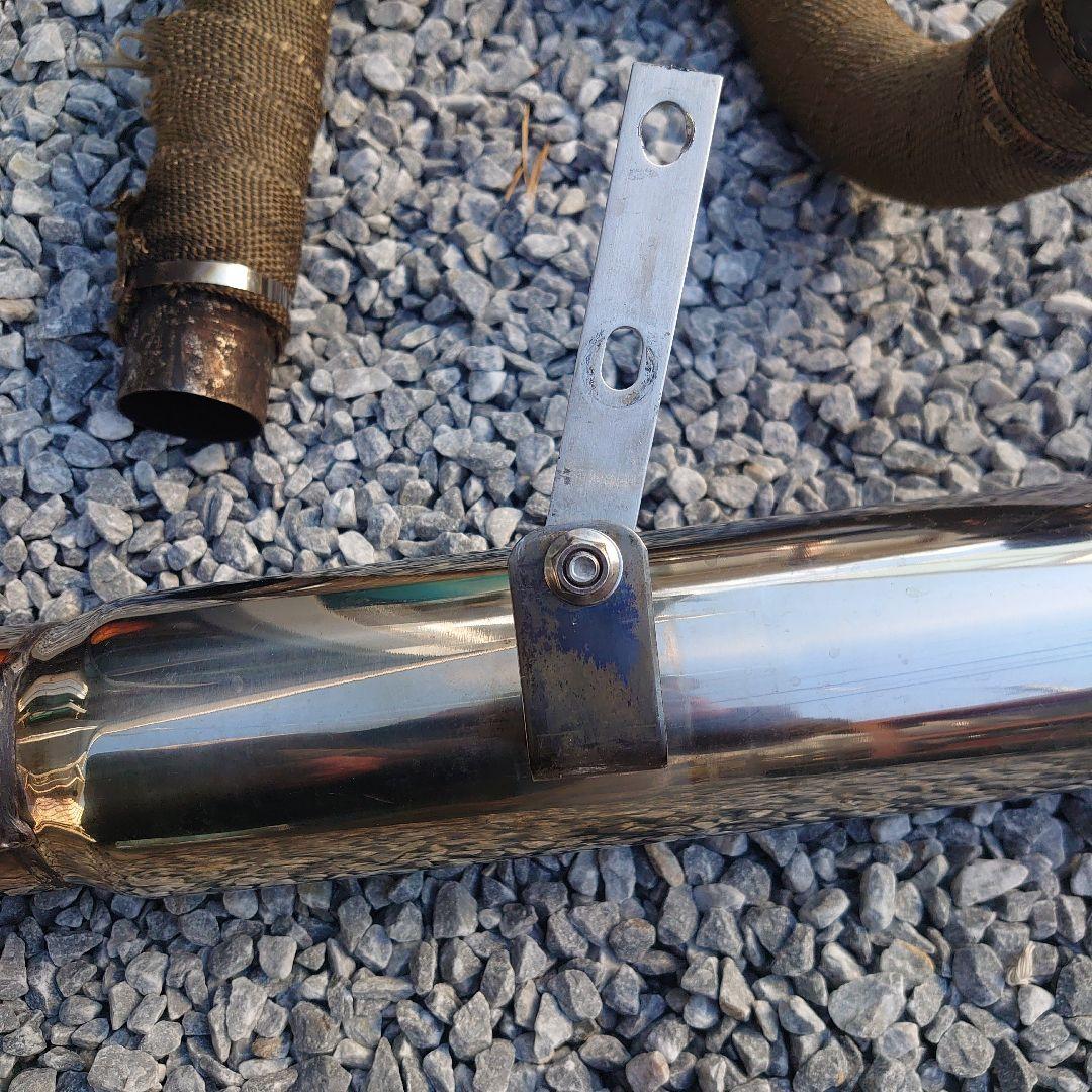 ドラッグスタークラシック400マフラー ステンレススチール マフラー 二重出力