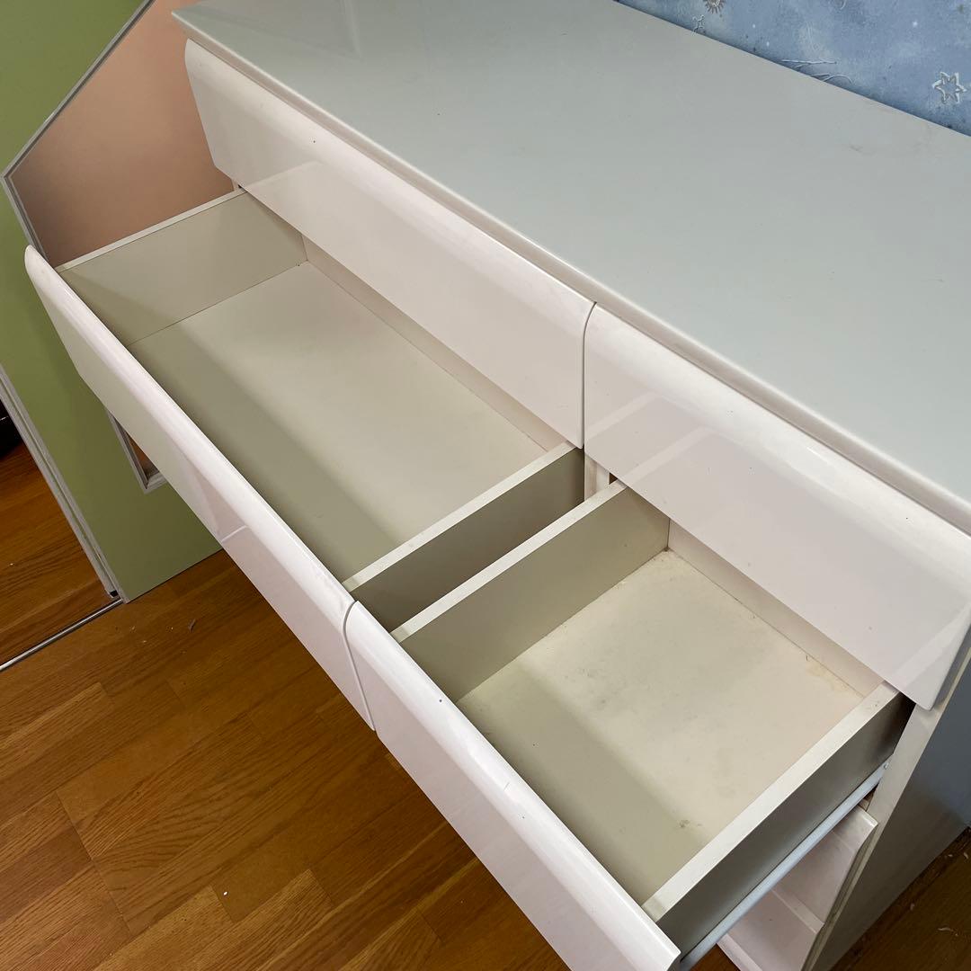 ホワイト 4段2列 チェスト 119.5cm