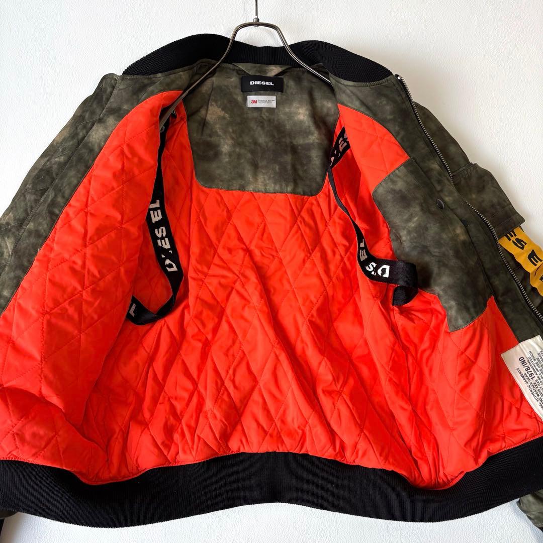 【希少Lサイズ】ディーゼル ma-1/フライトジャケット THINSULATE