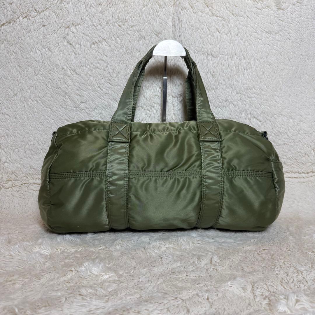 美品　PORTER　ポーター　タンカー　ダッフル　ドラムバッグ　セージグリーン