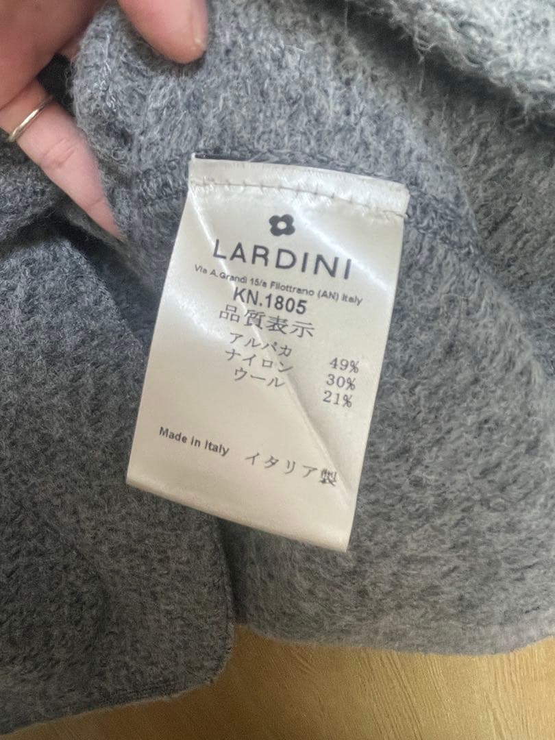 LARDINI ロゴチャーム 2B テーラードジャケット