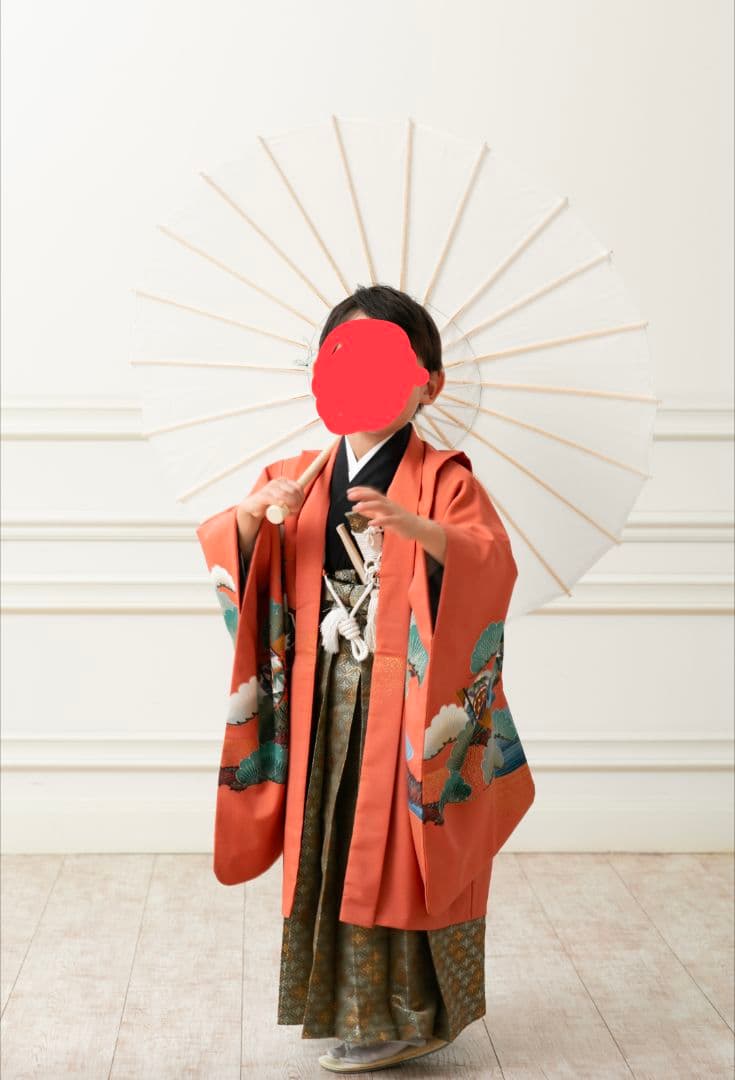 【七五三】5歳男の子日本製羽織袴フルセット