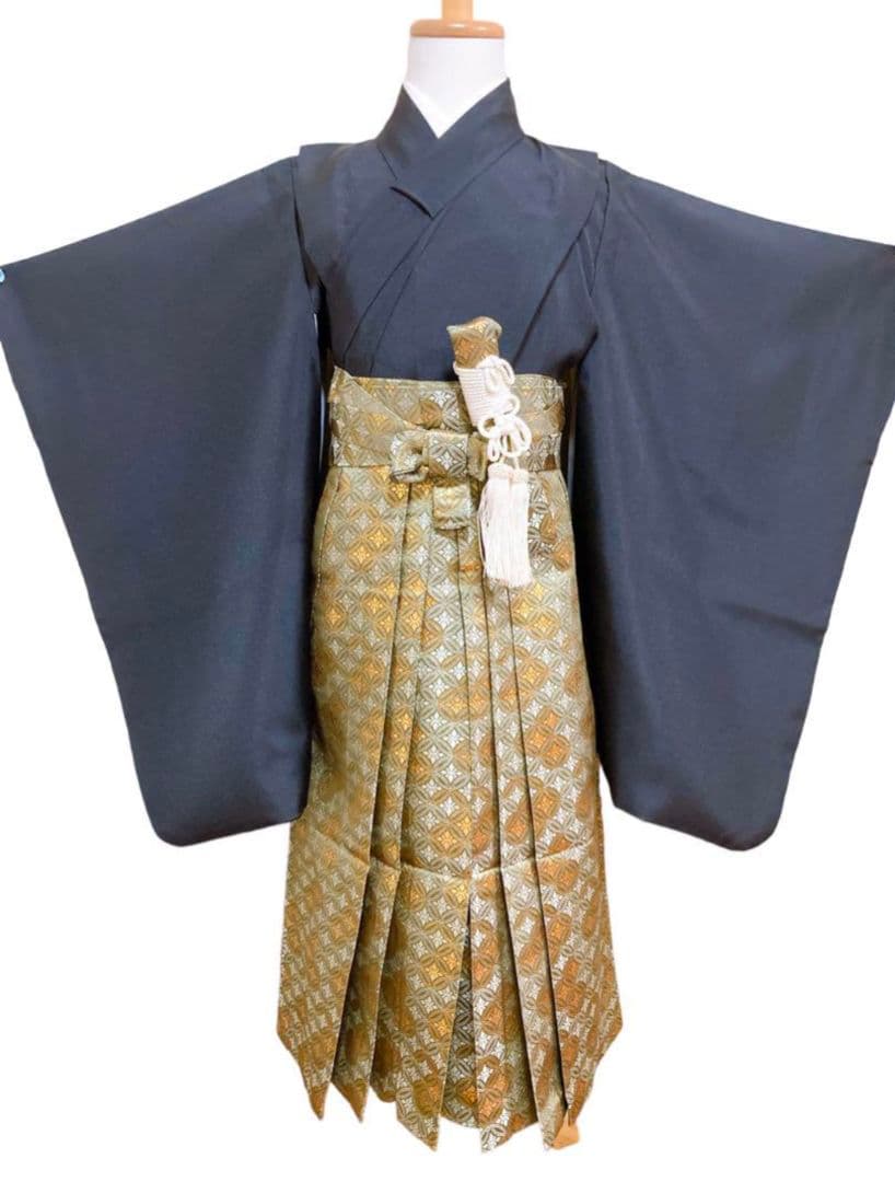 【七五三】5歳男の子日本製羽織袴フルセット