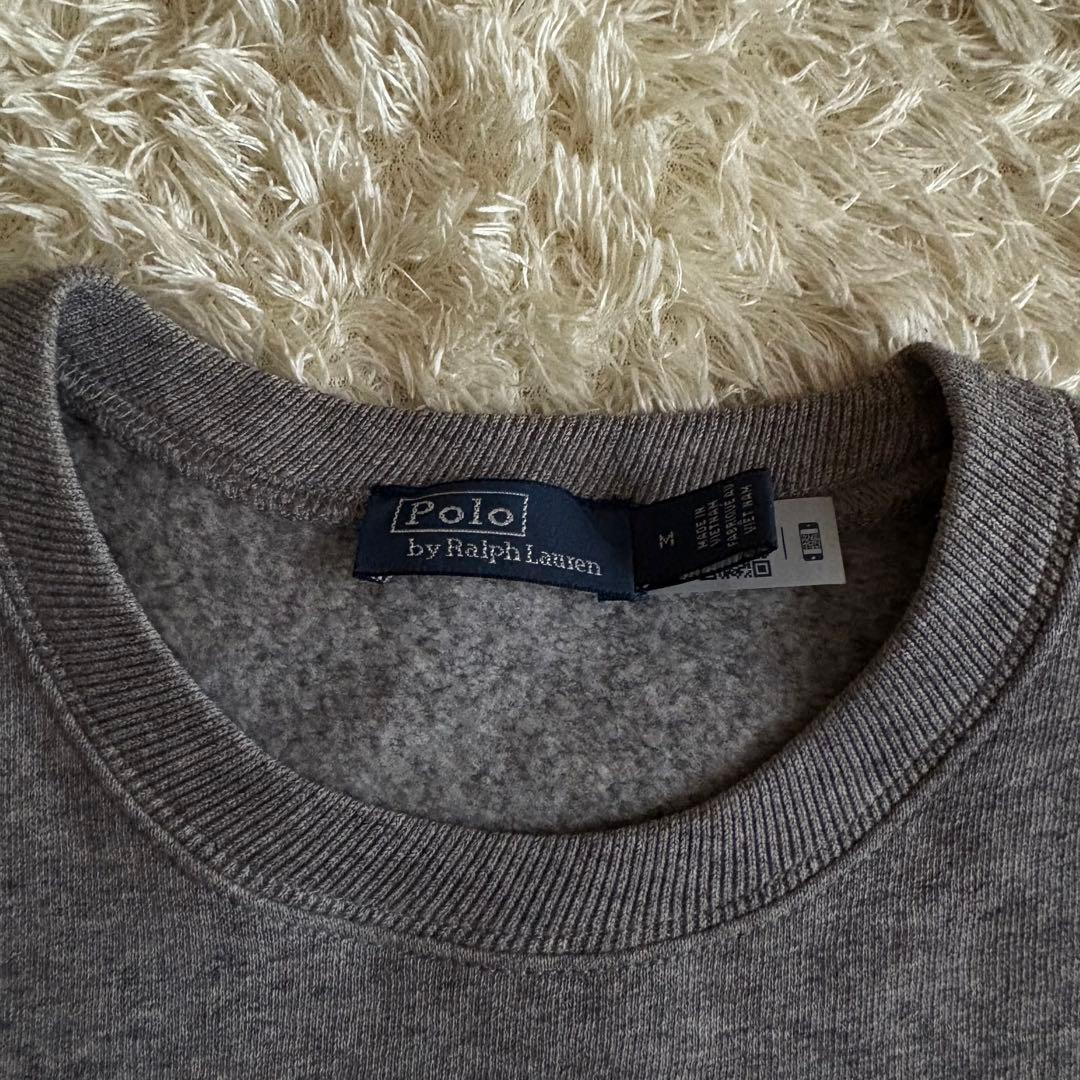 現行 ラルフローレン ポロベア フリースクルーネック 裏起毛 トレーナー M