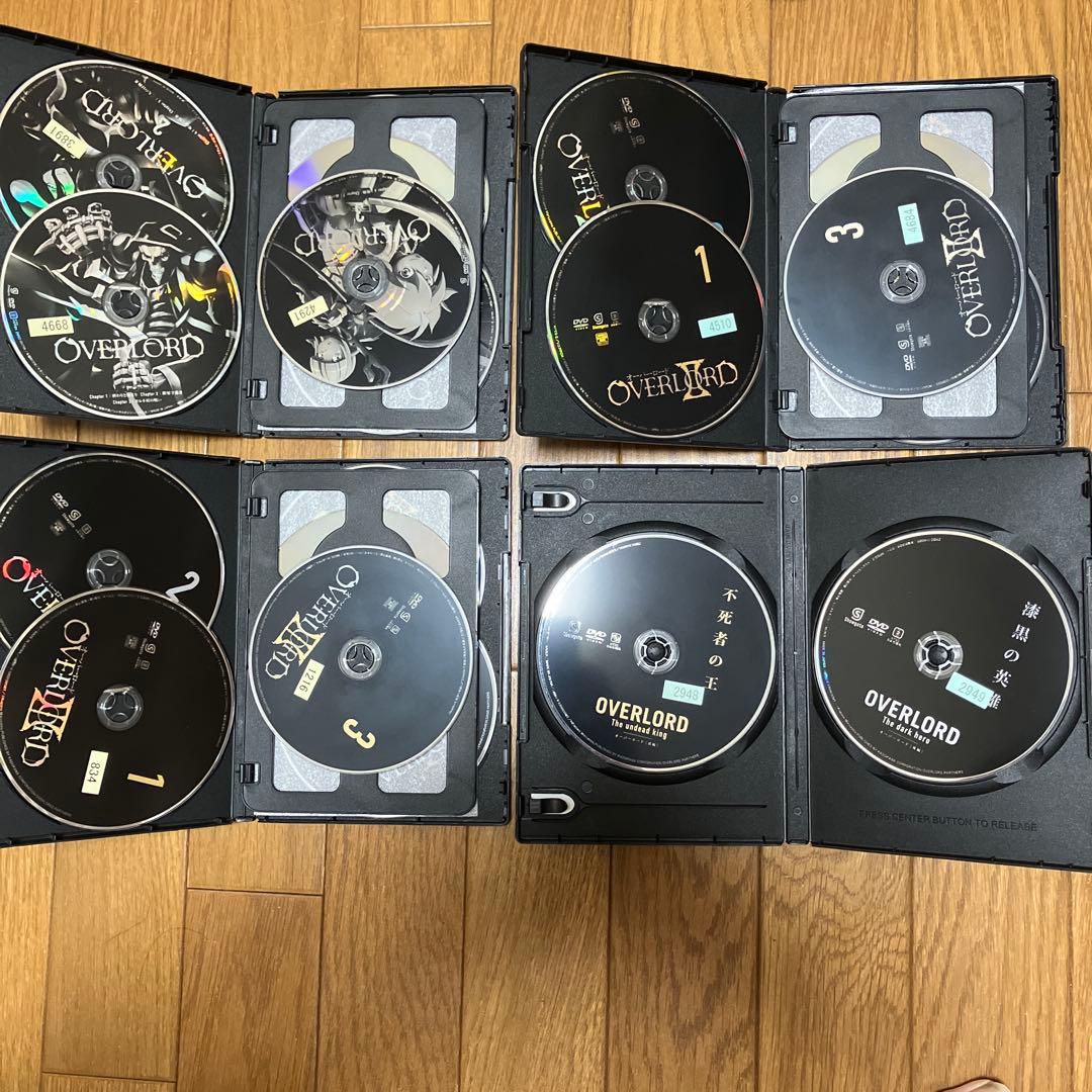【新品ケース付き】オーバーロードⅠ~Ⅲ 全巻+劇場版 DVD