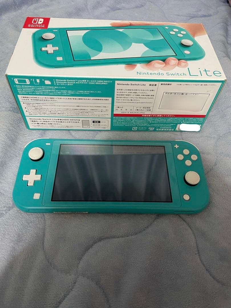 【値下げしました】【中古品】Nintendo Switch Lite ターコイズ