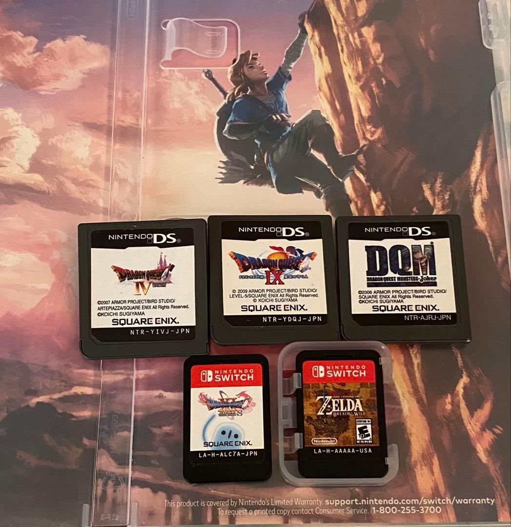 ゼルダの伝説ブレスオブザワイルド・ドラゴンクエスト11s・Ⅸ・Ⅳ・DQM