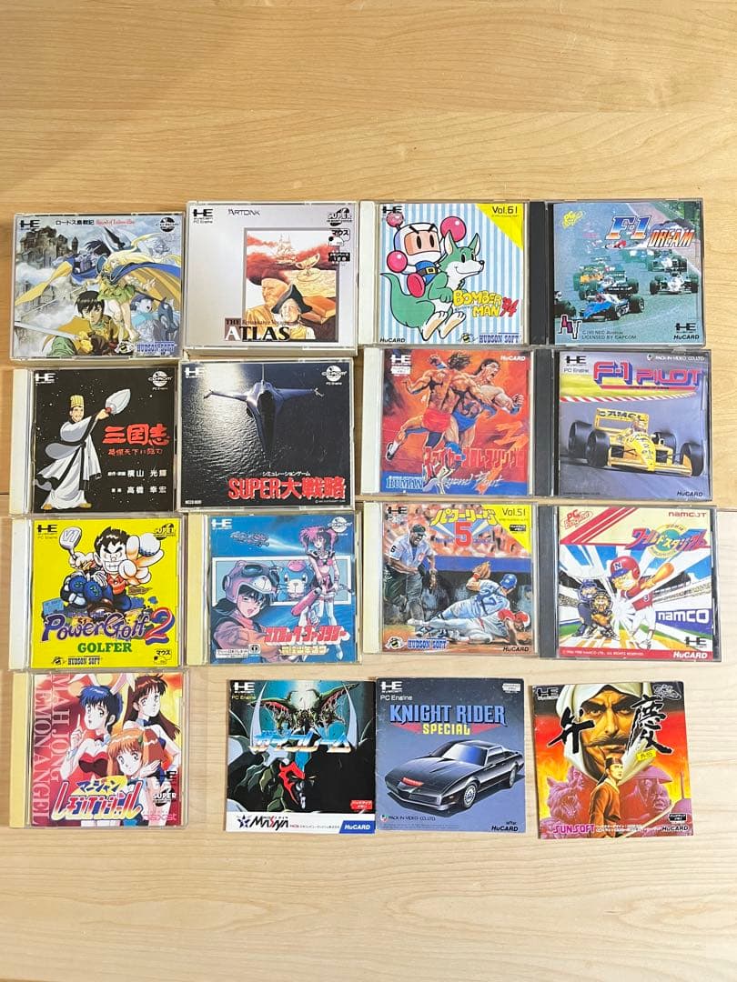PCエンジン　ソフト　hu card CD-ROM
