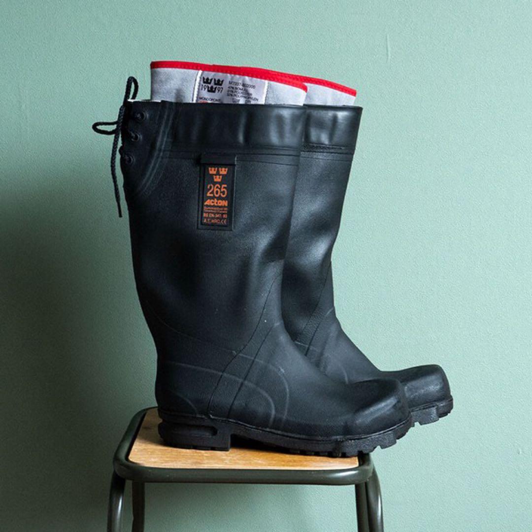 スウェーデン軍M90編み上げラバーブーツ長靴ミリタリー軍モノデッドストック新品