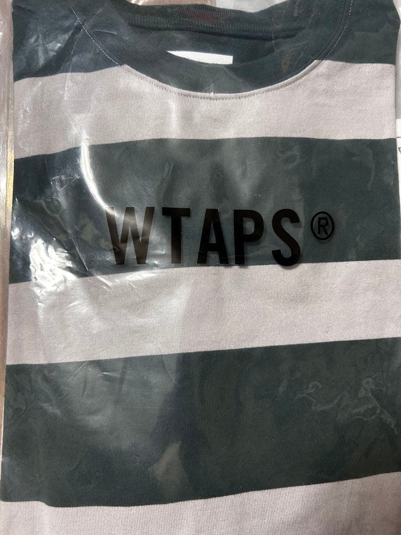 WTAPS 22SS LANE ボーダー L/S COTTON GREEN