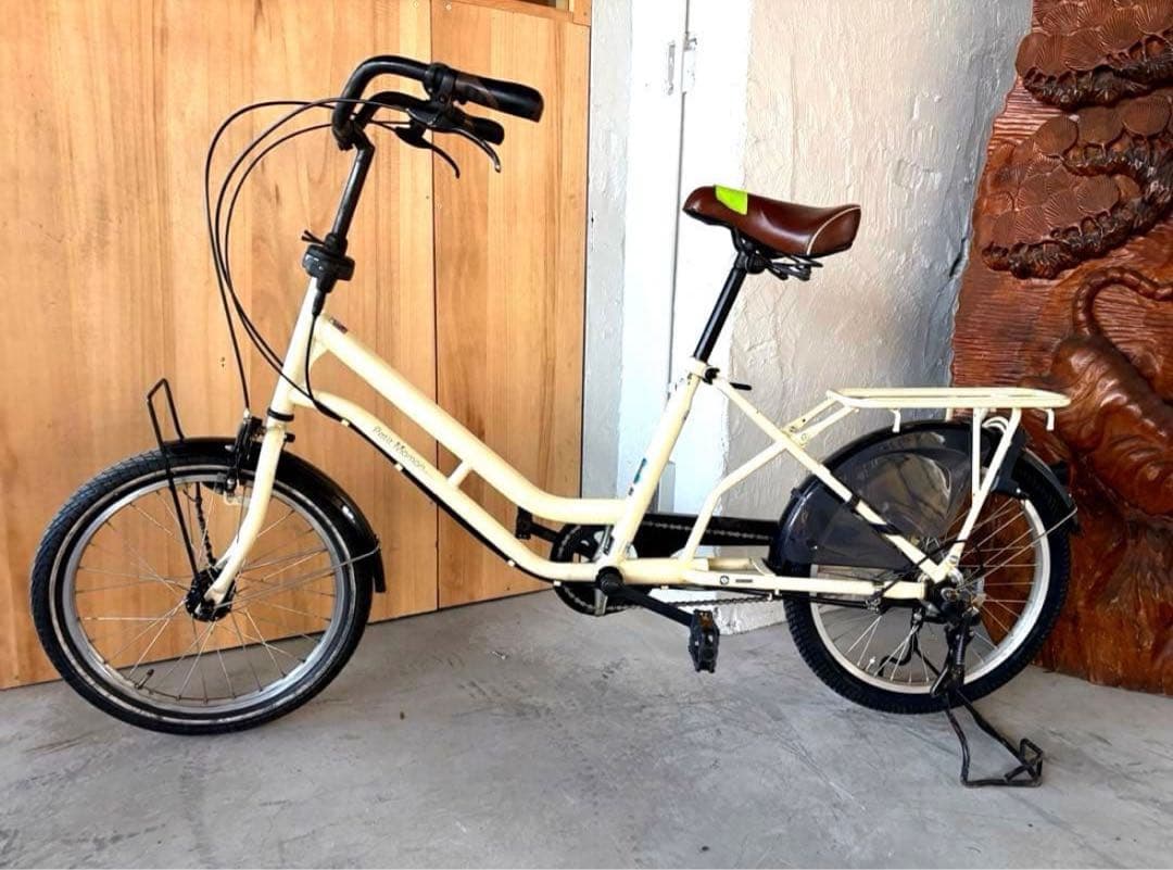 【おしゃれミニベロ】20インチ Petit Maman アイボリー ⭕️状態良好