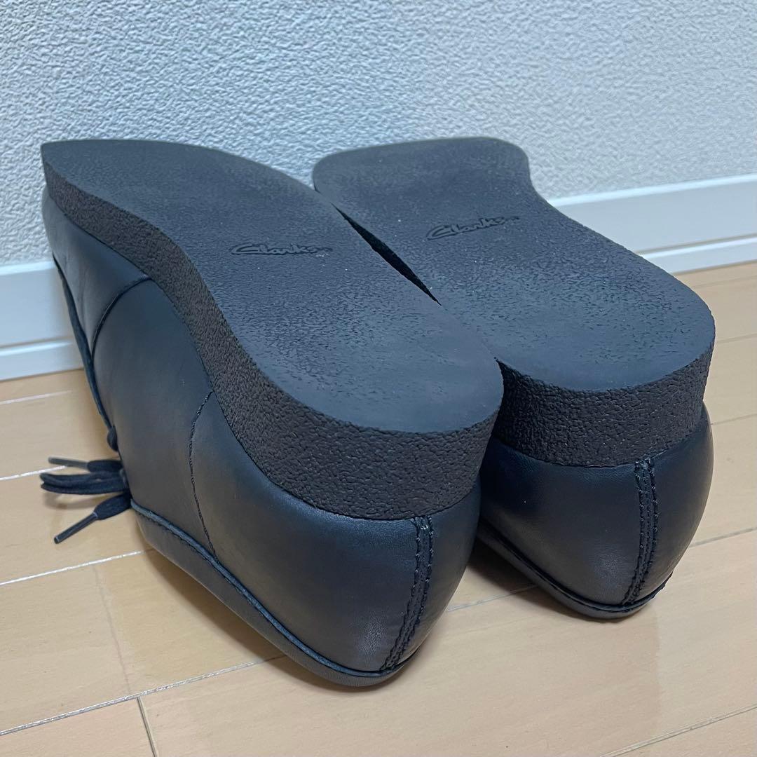 【未使用に近い】クラークス ワラビー EVO WP エヴォ レザー ブラック 黒