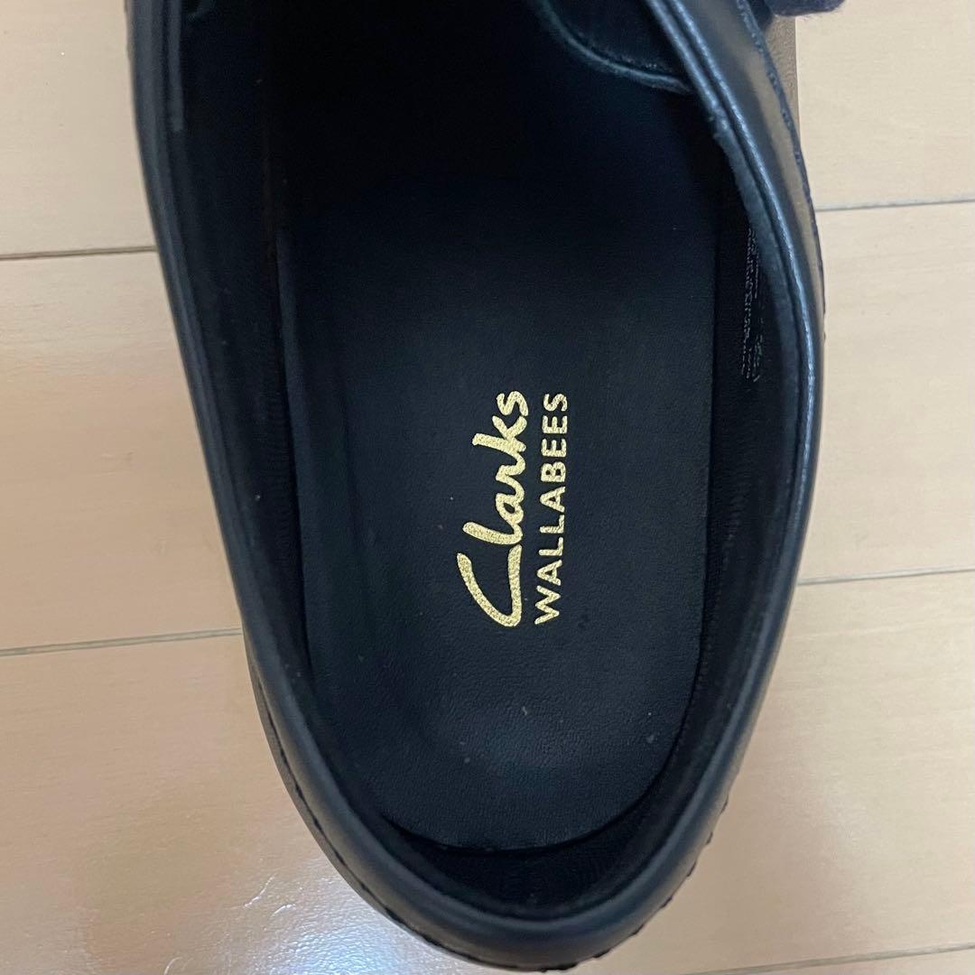 【未使用に近い】クラークス ワラビー EVO WP エヴォ レザー ブラック 黒