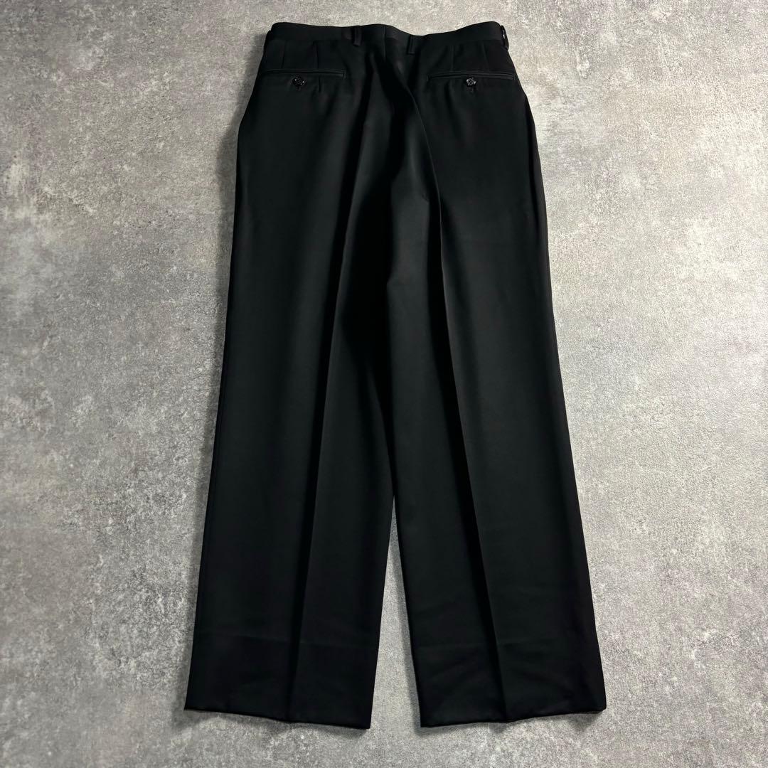 【vintage】セットアップ ダブルスーツ ブラック 極上ウール