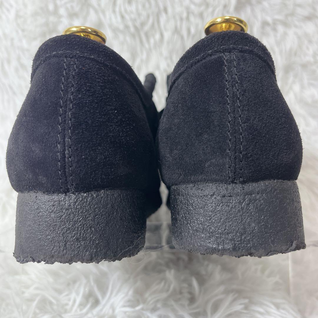 極美品 クラークスオリジナルズ ワラビー モカシンシューズ 黒 26cm