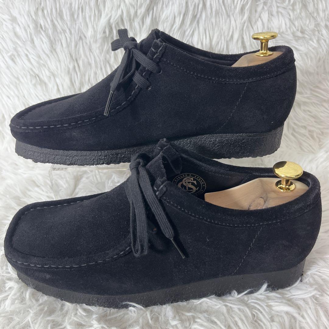 極美品 クラークスオリジナルズ ワラビー モカシンシューズ 黒 26cm