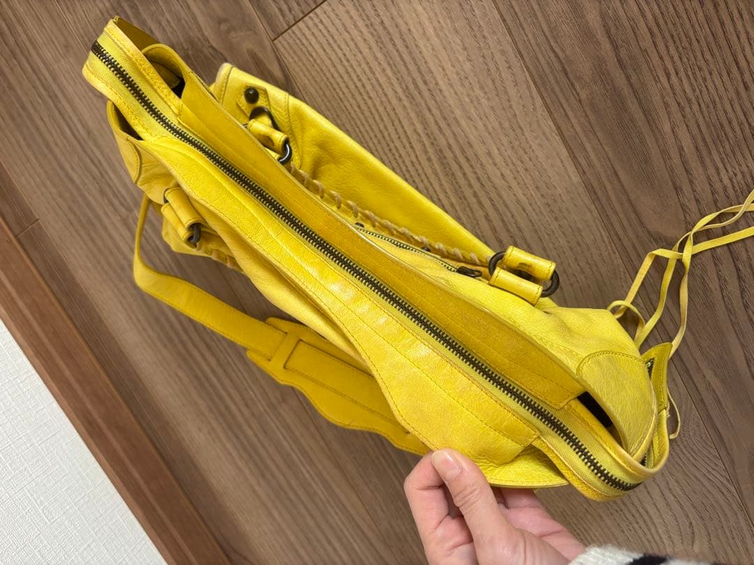 【汚れあり】　BALENCIAGAシティ　イエロー