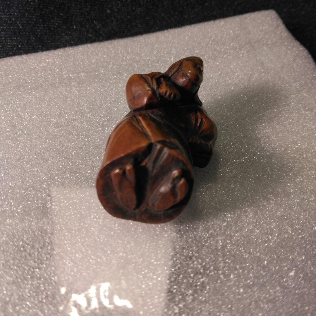 古い　根付け　骨董　着物