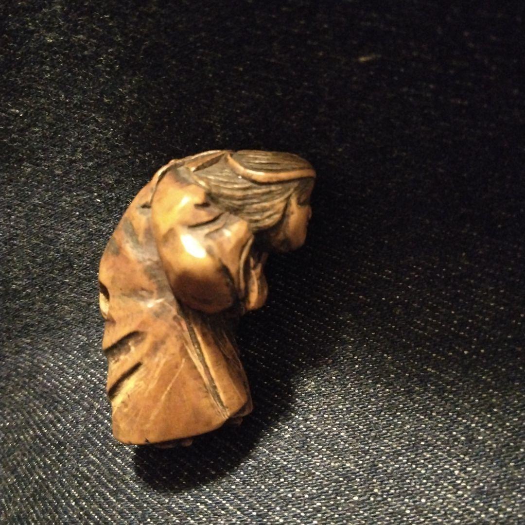 古い　根付け　骨董　着物