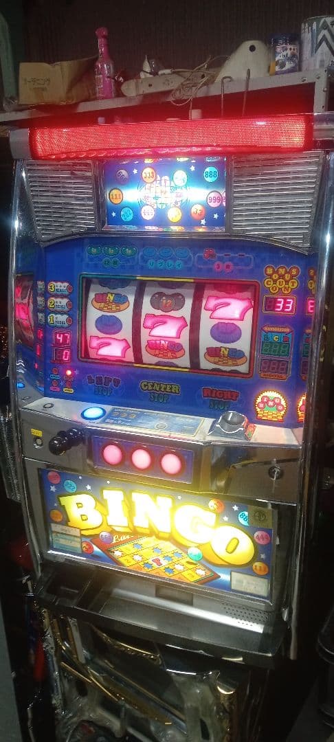 送料込　パチスロ　実機　ベルコ　4号機　スーパービンゴ　不要機　家庭用電源