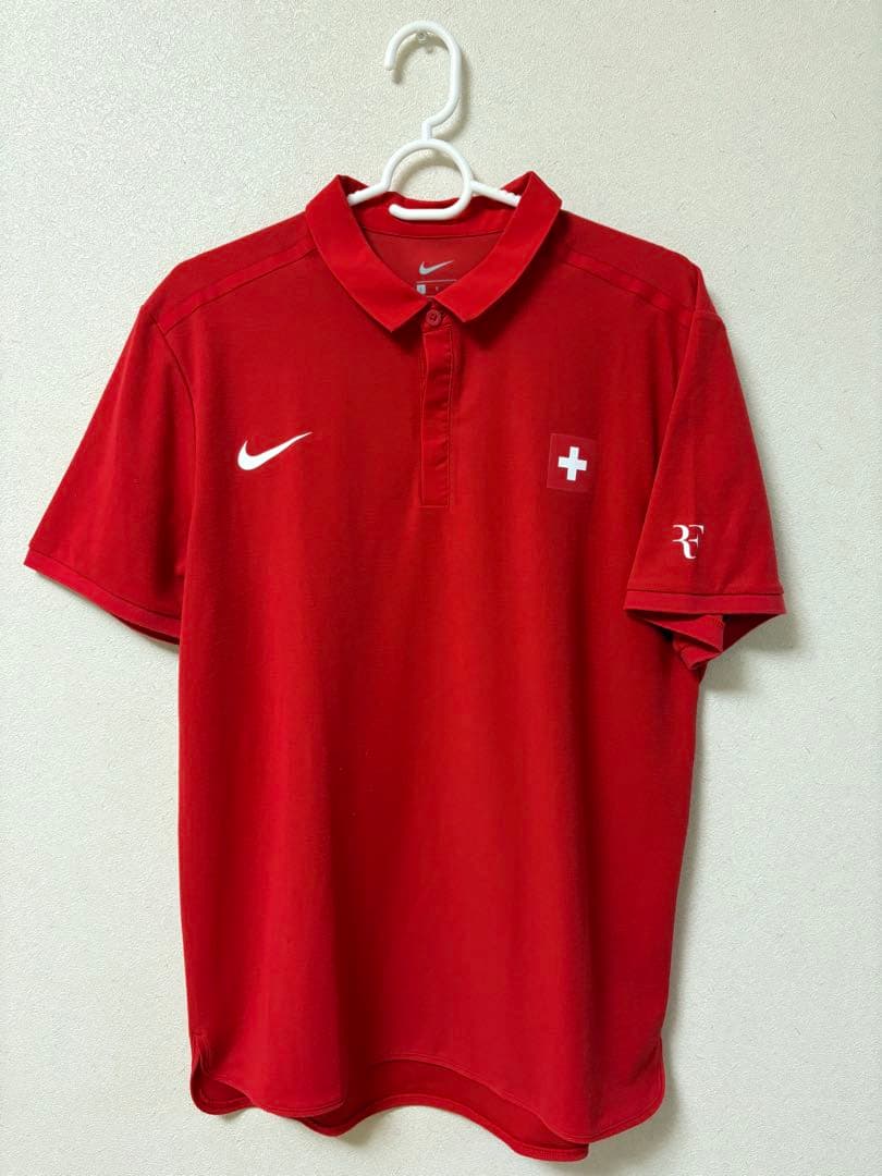 【フェデラー着用モデル】NIKE ポロシャツ Lサイズ