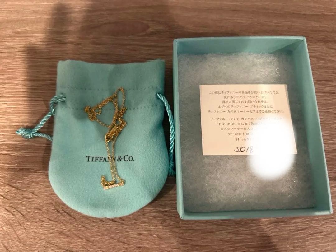 【美品】ティファニー フルールドリス キーバー ペンダントネックレス K18