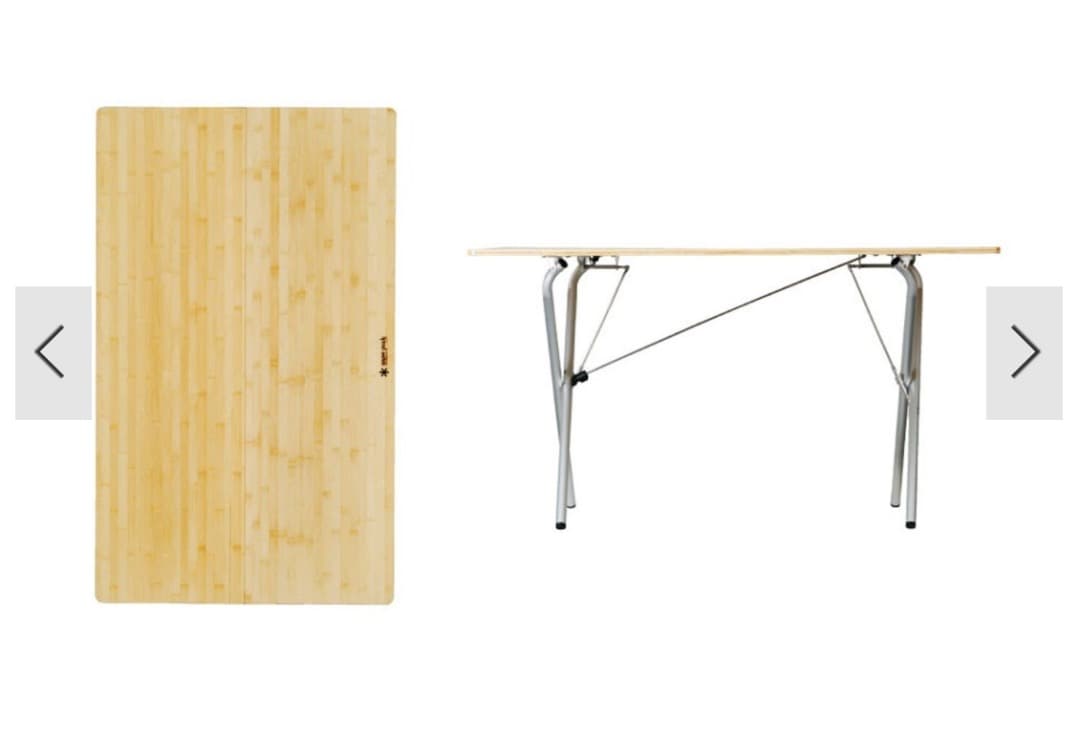 新品未使用】スノーピーク ワンアクションテーブルロング 竹 LV-015T