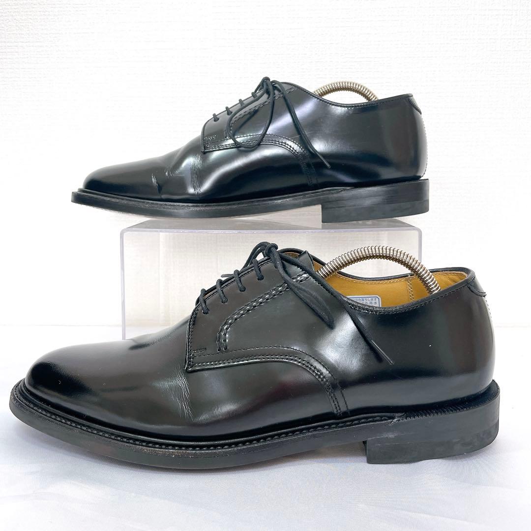 【美品】REGAL プレーントゥ ガラスレザー 2504 ブラック 26EE