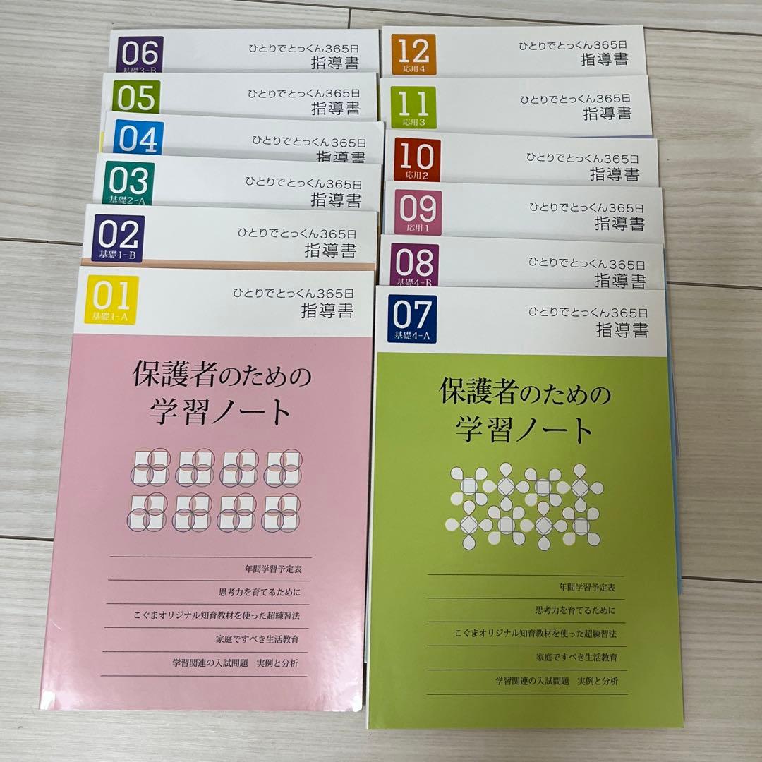 こぐま会ひとりでとっくん365日 12冊+おまけ