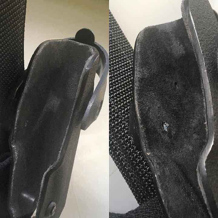 実物サファリランド（safariland）レッグホルスター（右・グロック）