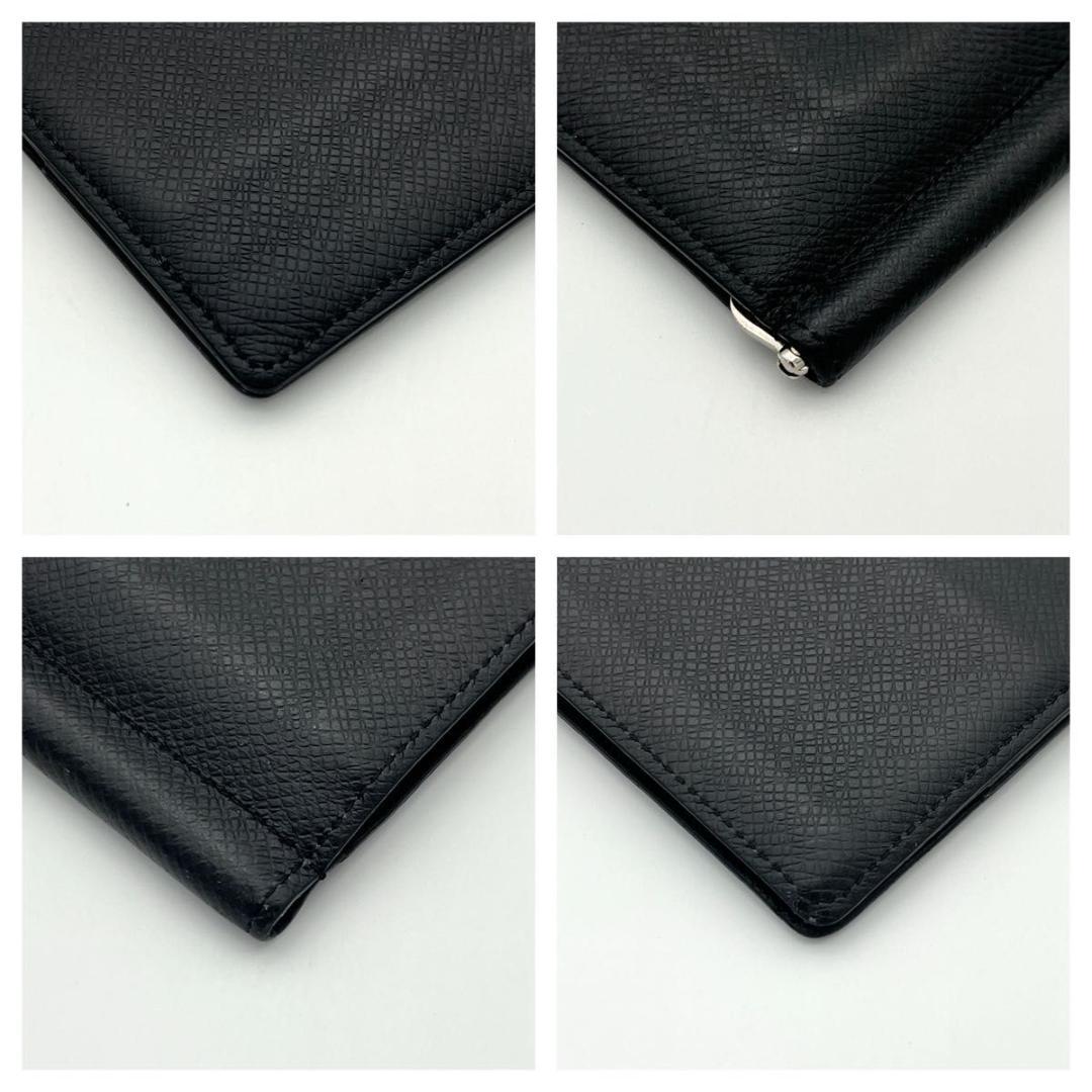 【美品】ヴィトン マネークリップ ポルトフォイユ パンス タイガ ブラック 黒