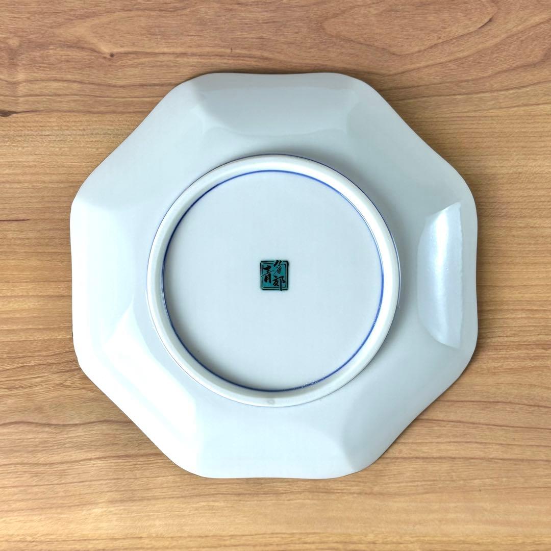 九谷焼　新品　6号皿　吉田屋風桃に鳥　中皿　3枚