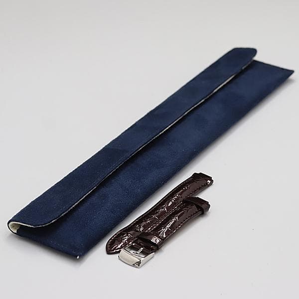 【純正】ルイ ヴィトン レザーベルト ブラウン レザー 15mm用 腕時計用