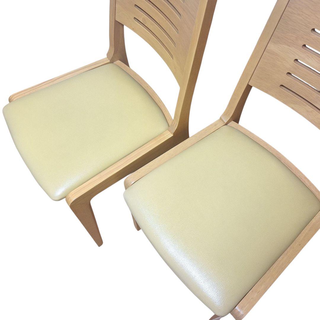 TOYO FURNITURE ダイニングチェア 2脚セット ナチュラル 木製