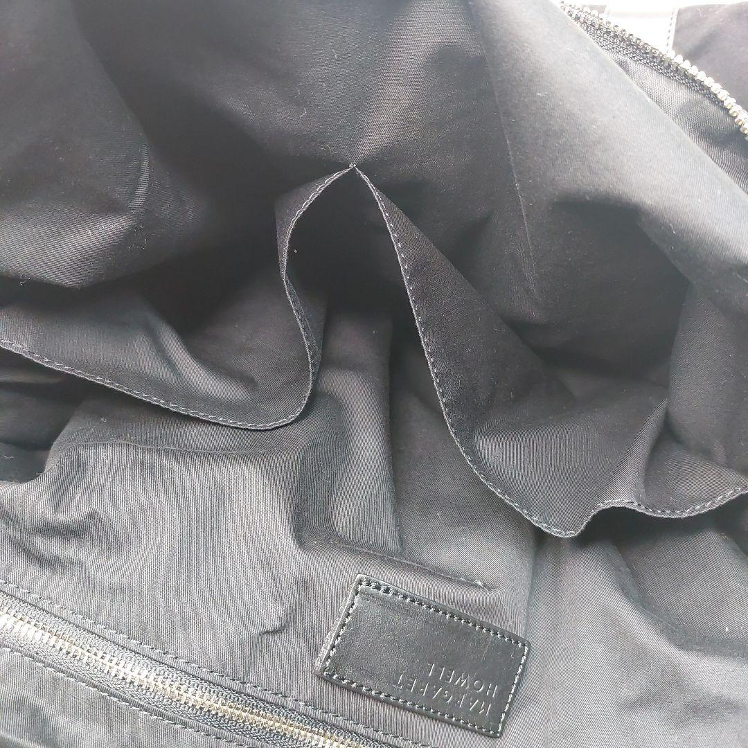 マーガレットハウエル　ボストンバッグ　トートバッグ　スウェード　レザー　ブラック