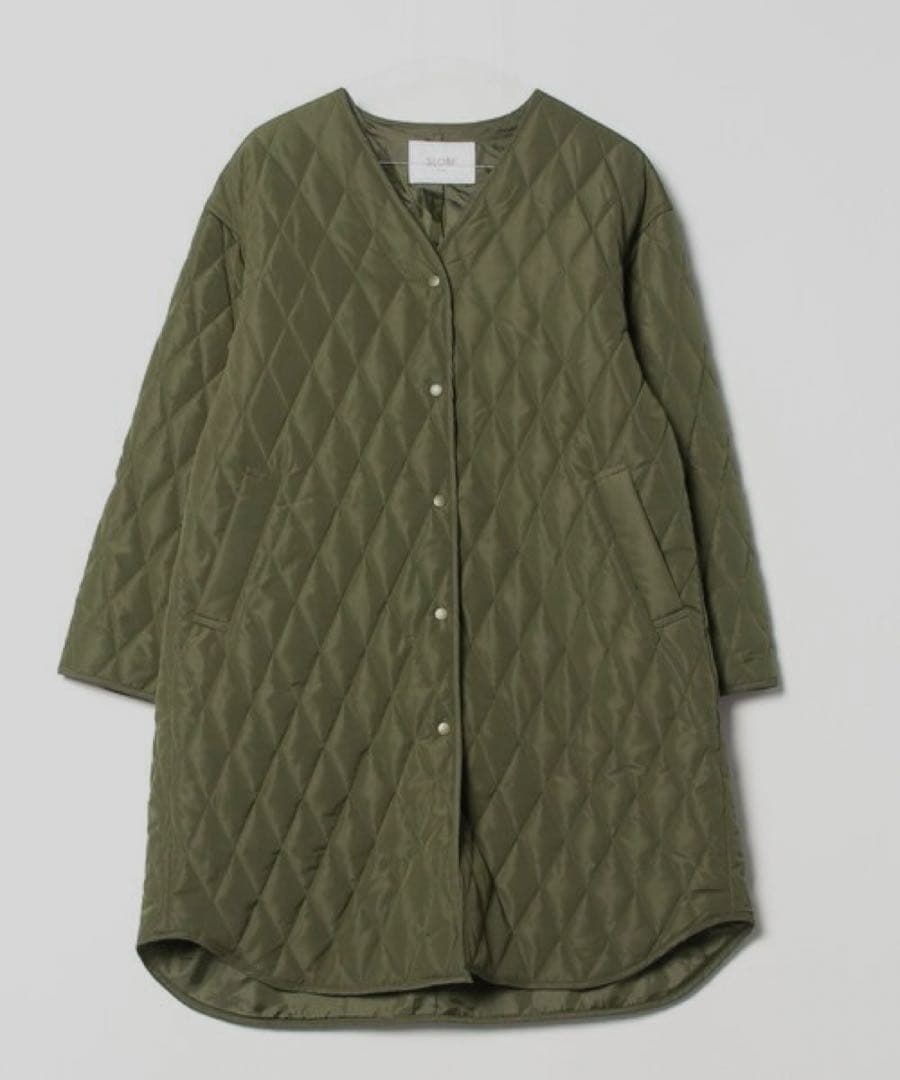 SLOBE IENA RENU キルティングロングブルゾン◆ ¥18,700