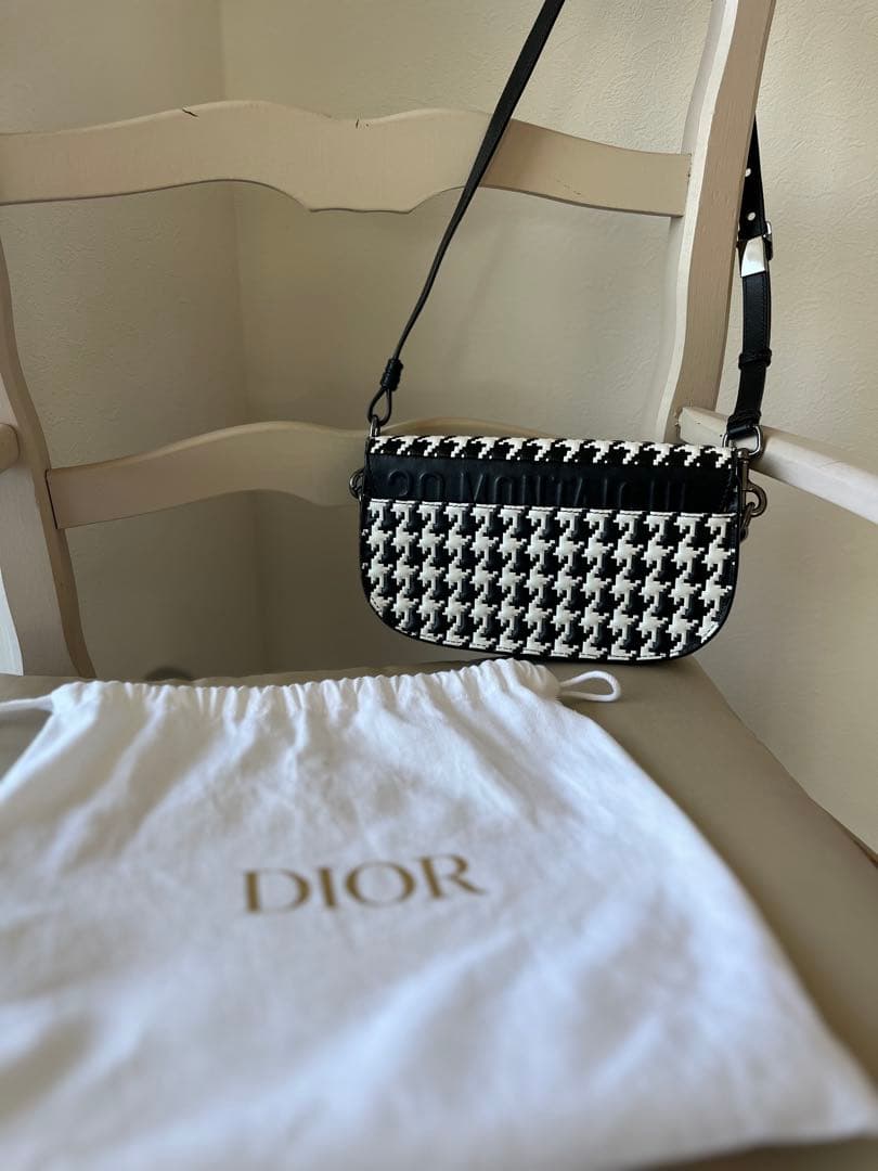 【Christian Dior】ディオールBobbyボビーEW 千鳥格子柄バッグ