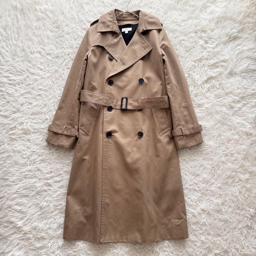 【ハイク】トレンチコート　2way ライナー付 3 ベージュ　ベルト　ダブル