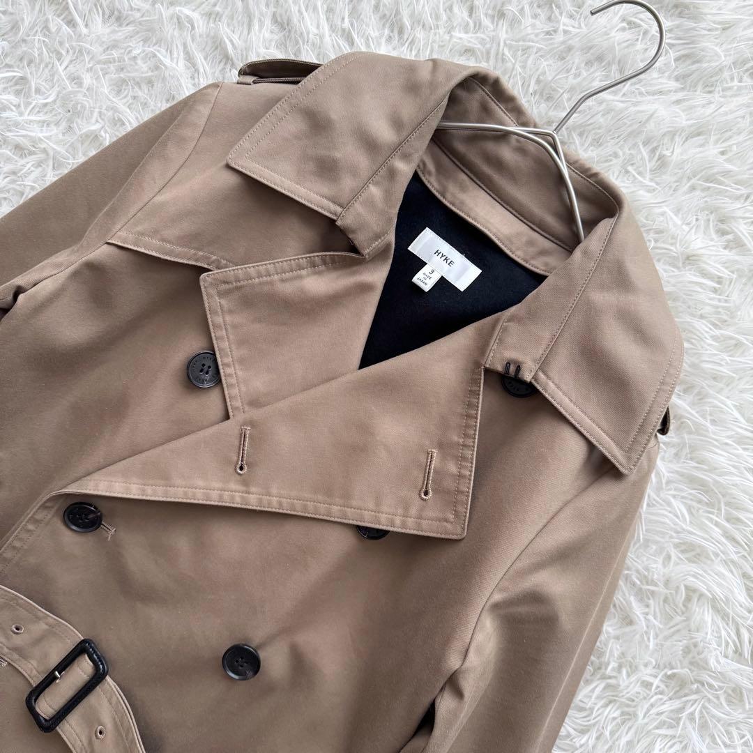 【ハイク】トレンチコート　2way ライナー付 3 ベージュ　ベルト　ダブル