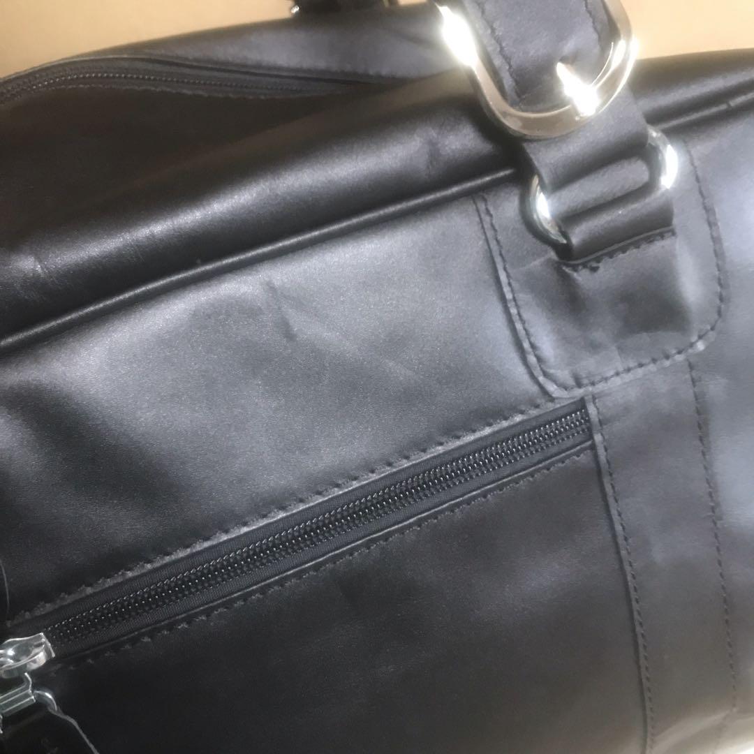 美品　本革　牛革　ボストンバッグ　薄手　トートバッグ　レディース　メンズ