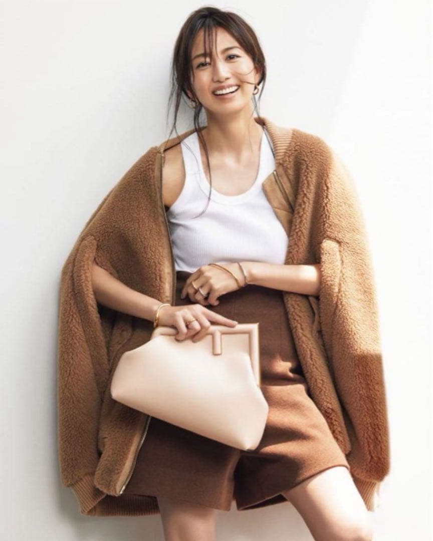 美品　Max Mara マックスマーラ　テディ　ケープ　ポンチョ