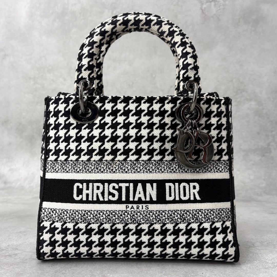 【極美品】ディオール レディディライト ミディアム 2way ショルダーバッグ