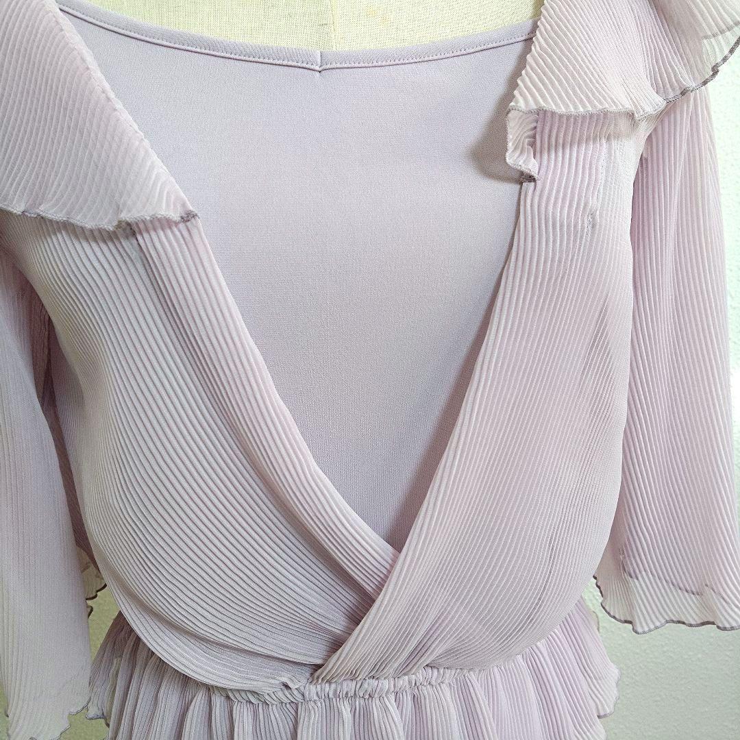 yuzu 茨城様☆チャコット　薄紫　M ラップスタイル　レッスンウェア　トップス