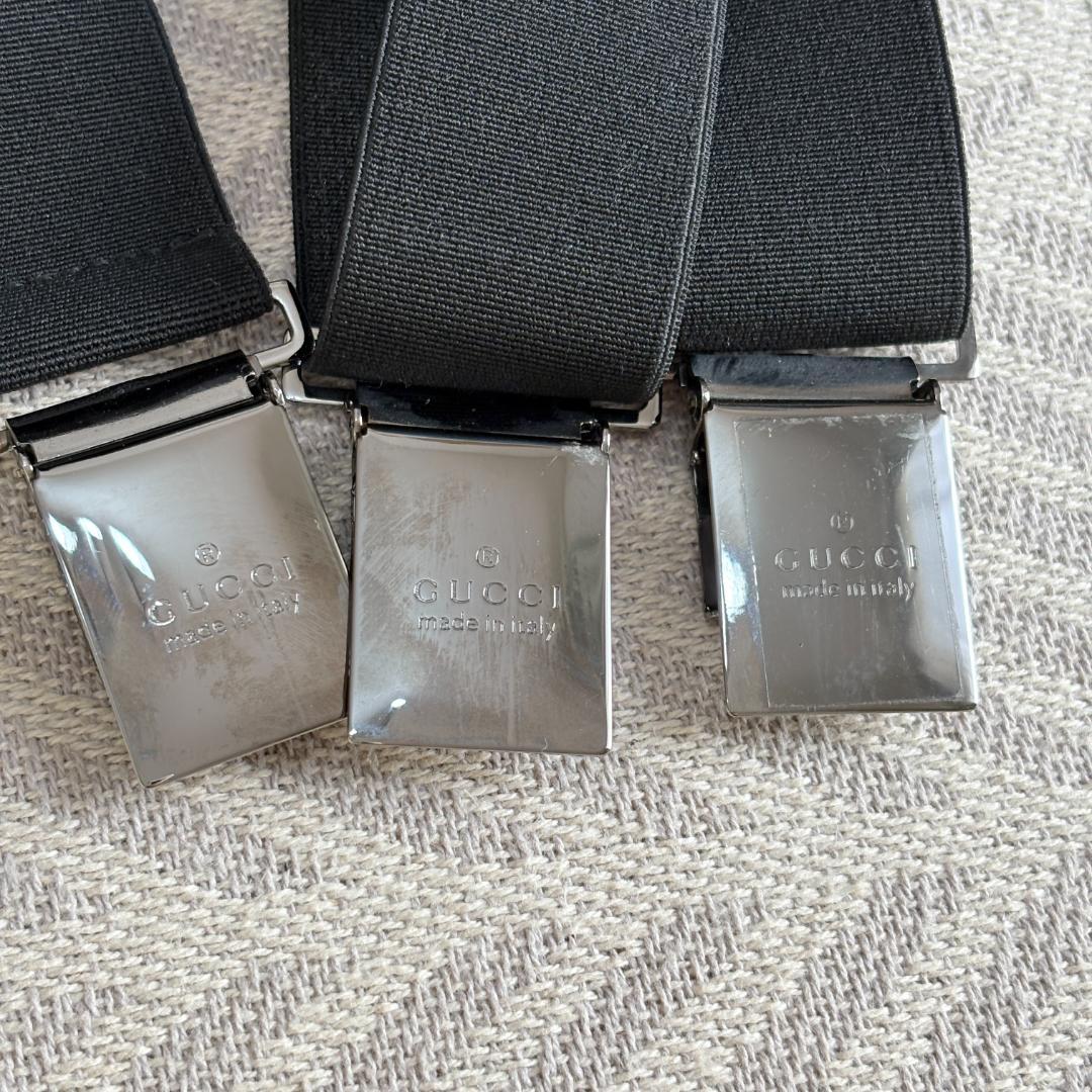 GUCCI グッチ　Y型 　サスペンダー　イタリア製