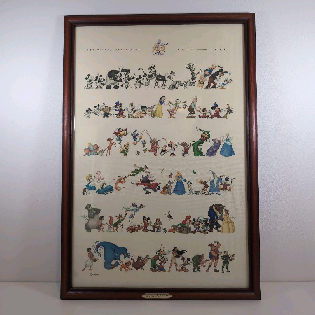 ウォルト・ディズニー 100周年 1500枚限定 キャンバスポスター