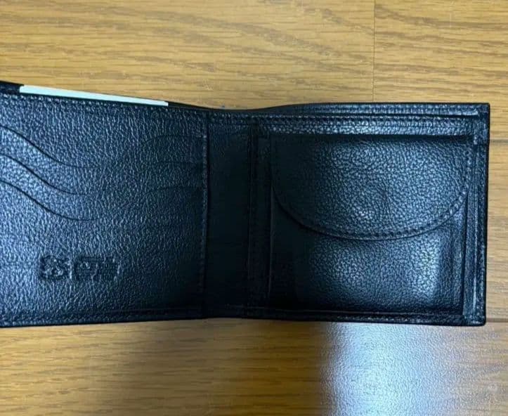 イルビゾンテ 二つ折り財布 黒 保存袋付き