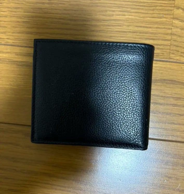 イルビゾンテ 二つ折り財布 黒 保存袋付き