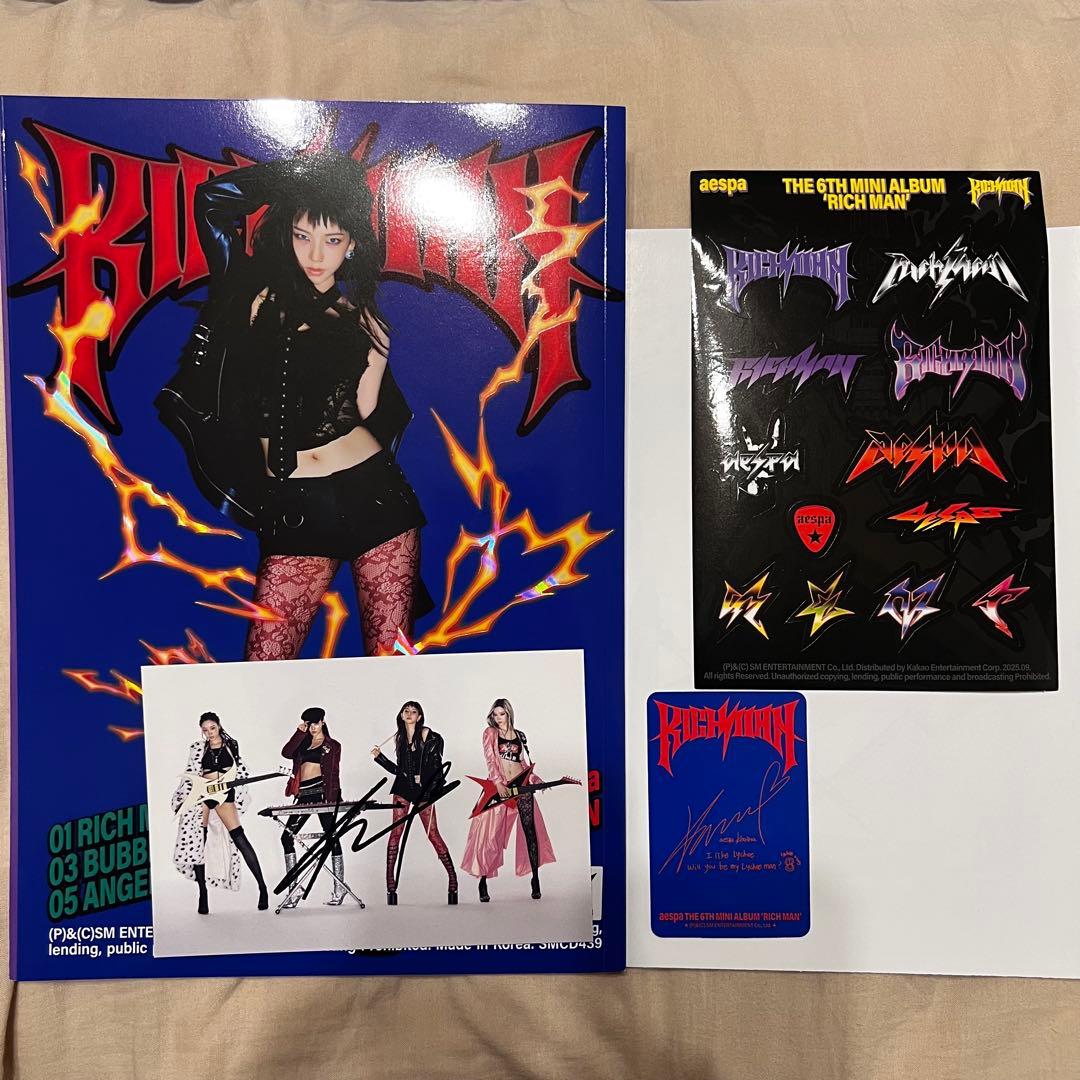 Rich Man 直筆 サイン ポストカード アルバム トレカ カリナ US限定