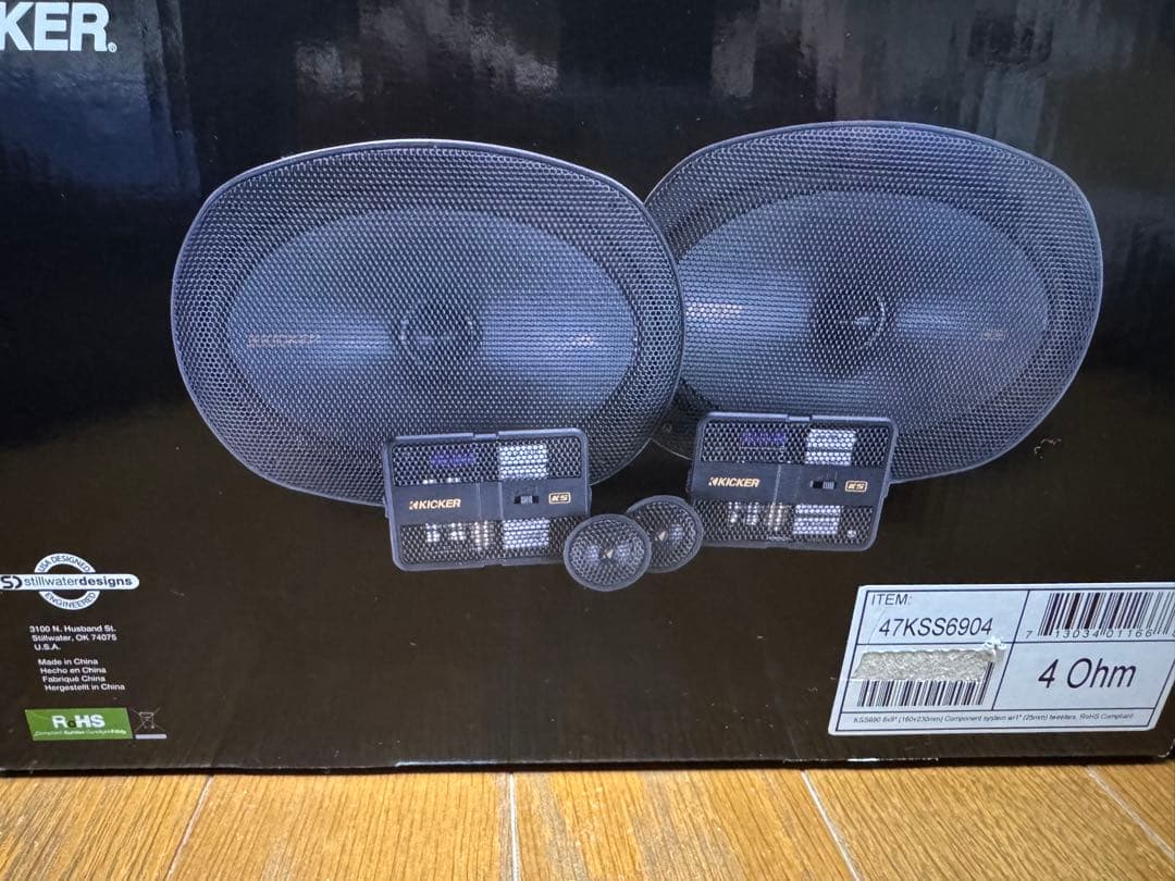 ほぼ未使用　キッカー　KICKER KSS6904 スピーカー　ツイーター