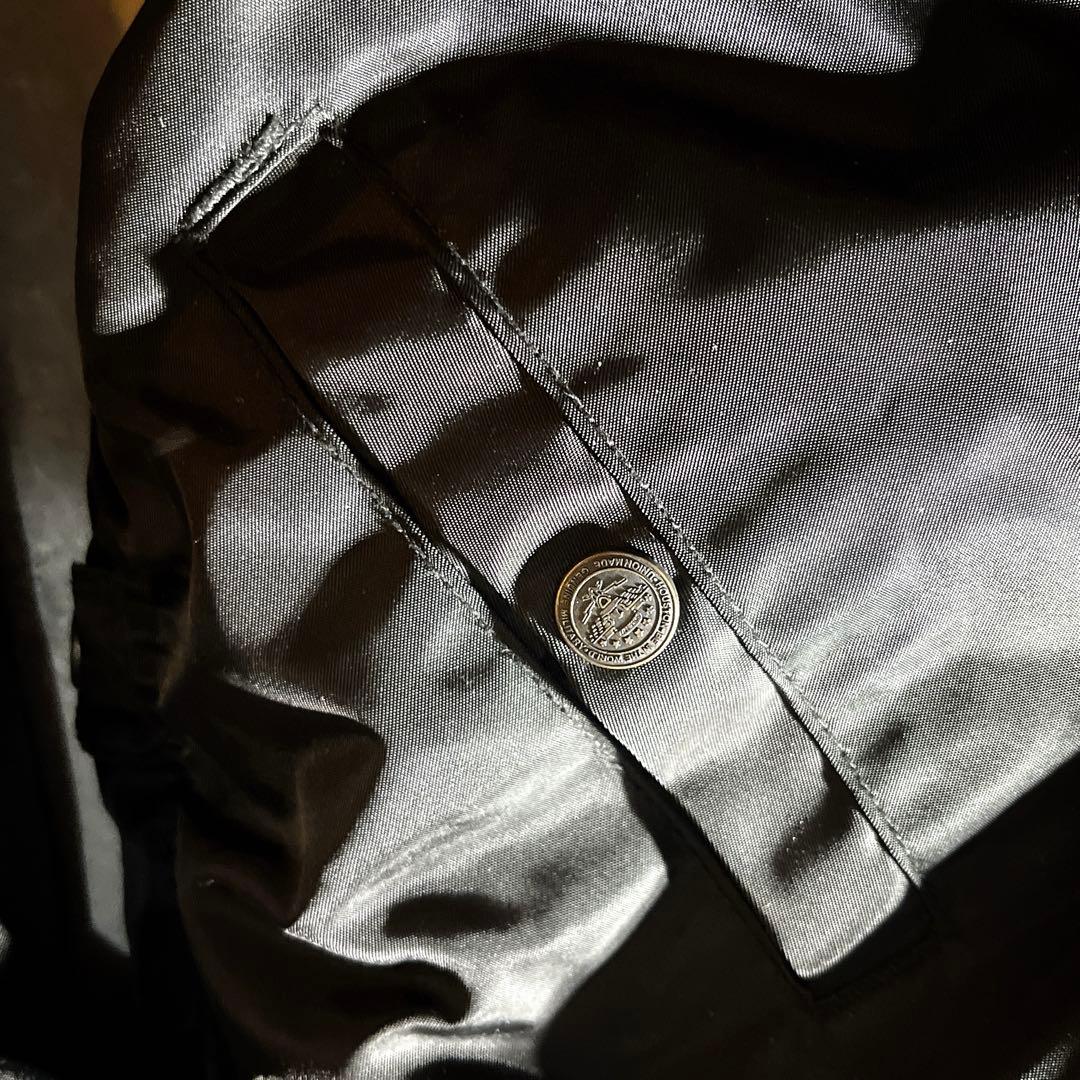 HOUSTON MA-1 バイクジャケット ウィンタージャケット　ワッペン　L